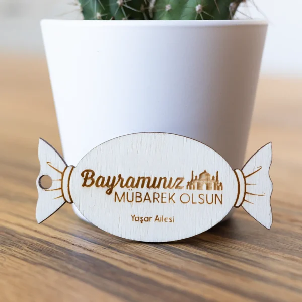 Ramadan Geschenkanhänger Bonbon (Rund) - Produktbild
