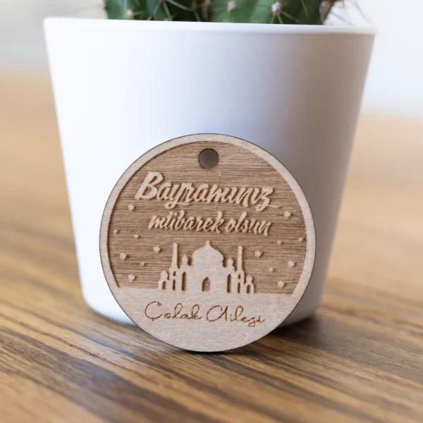 Ramadan Holzanhänger für Geschenke - Produktbild