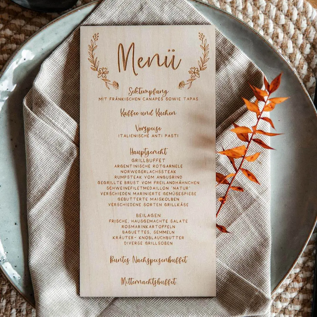 Personalisierte Dekoration zur Hochzeit