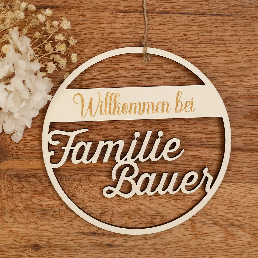 Personalisierbare Türschilder