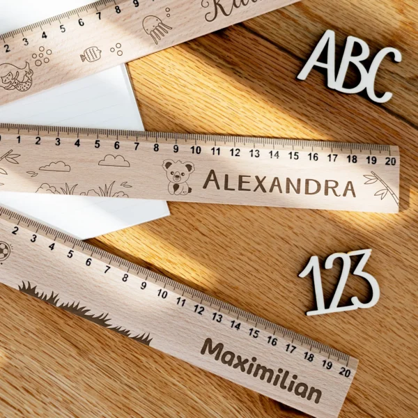 Lineal (20 cm) mit Wunschmotiven - Produkbild