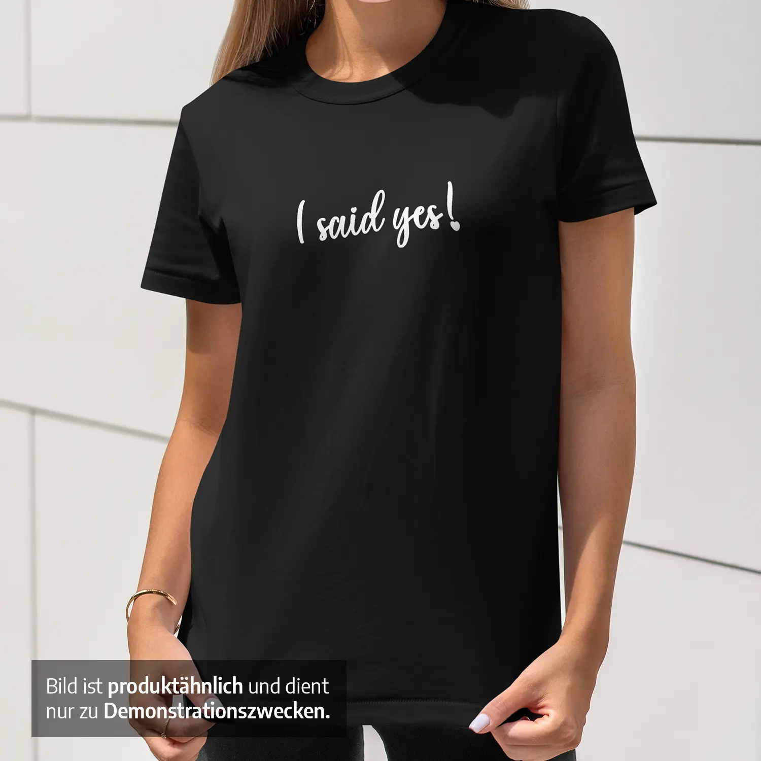 JGA T-Shirt Set für Männer und Frauen – I Said Yes! – We Said Cheers! 2 JGA T-Shirt "I said yes"