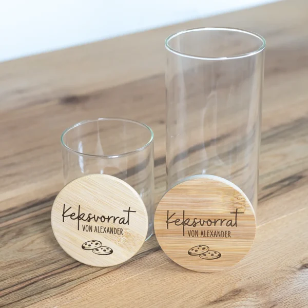 Vorratsglas Keksvorrat personalisiert mit Namen - Produktbild