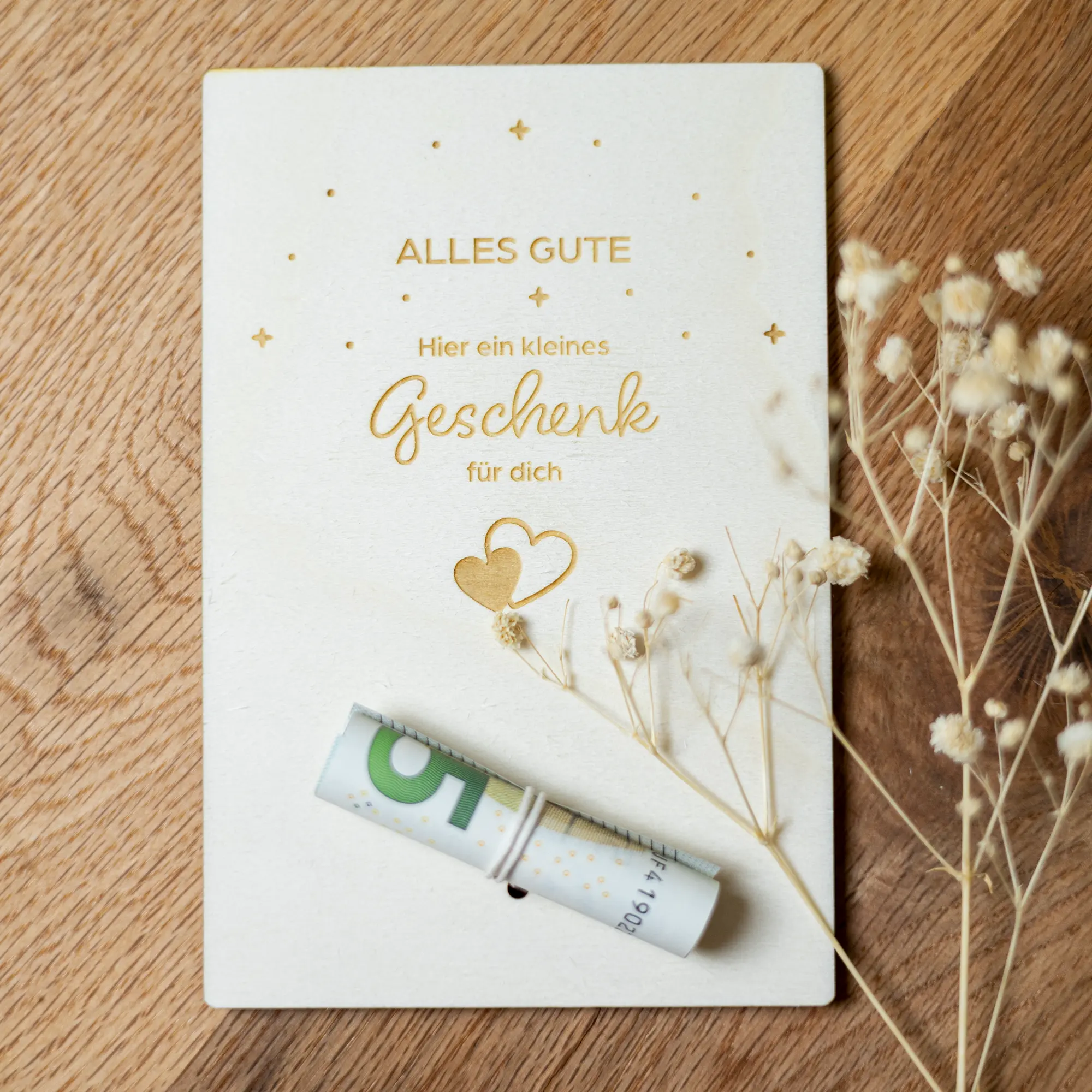 Personalisierbare Geschenkkarte für Geld - Ein kleines Geschenk