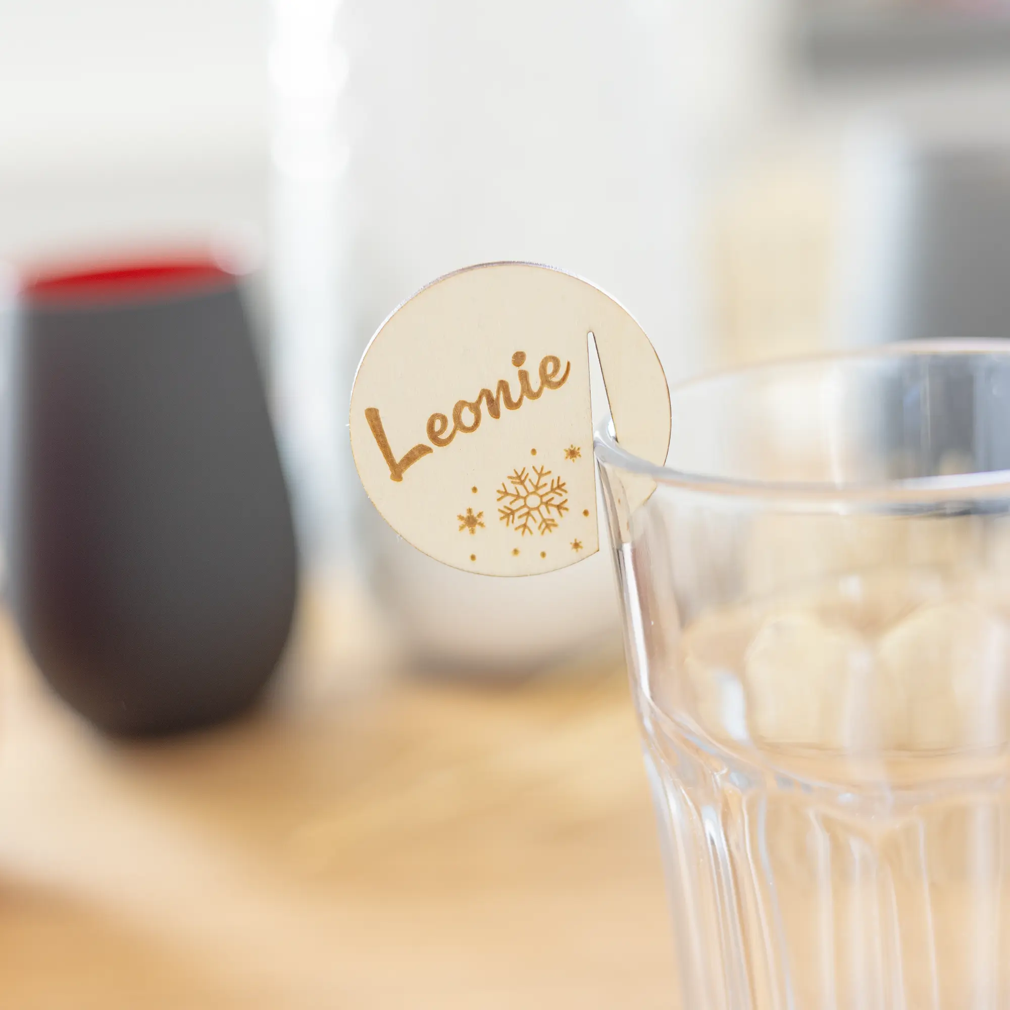 Getränke Charms für Weihnachten - Schneeflocke