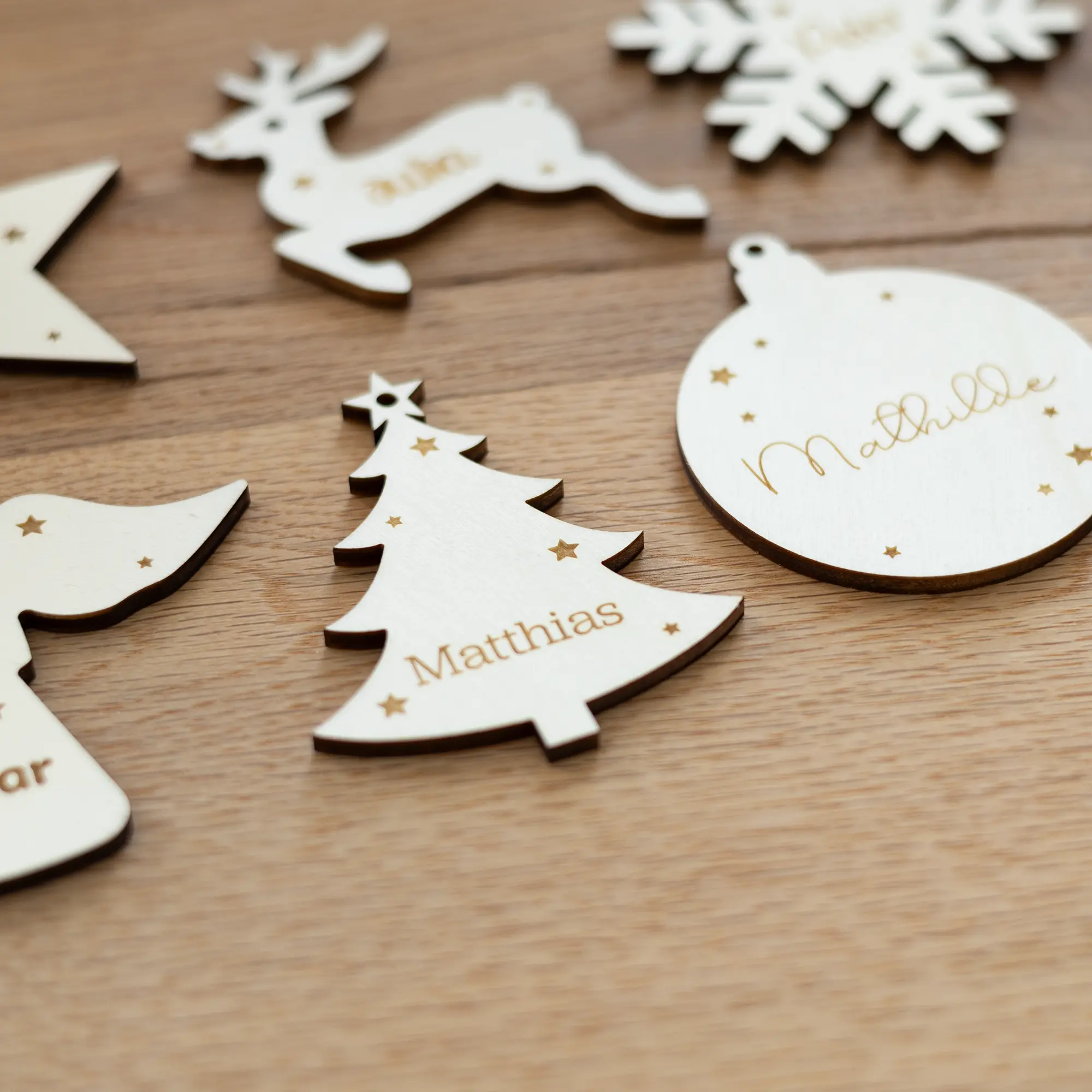 Personalisierbare Christbaumanhänger, 7 Motive wählbar 6 Personalisierbare Christbaumanhänger - Details 2
