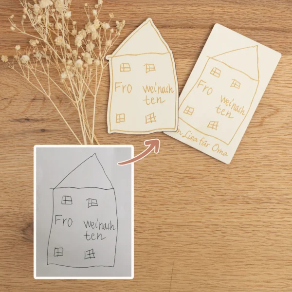Personalisierte Magnete mit Kinderzeichnung - Produktbild