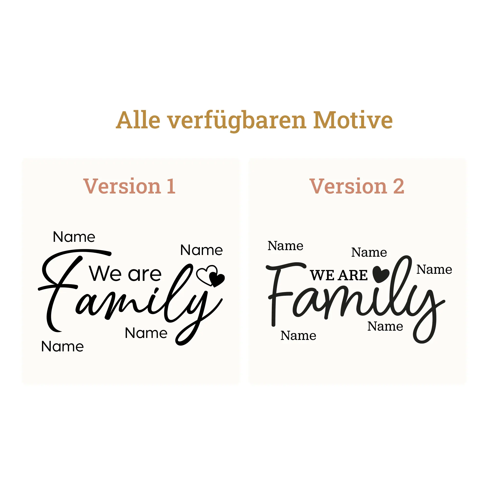Personalisiertes Kerzenglas "We are Family" - Verschiedene Farben 2 Windlicht - We are Family - Motive