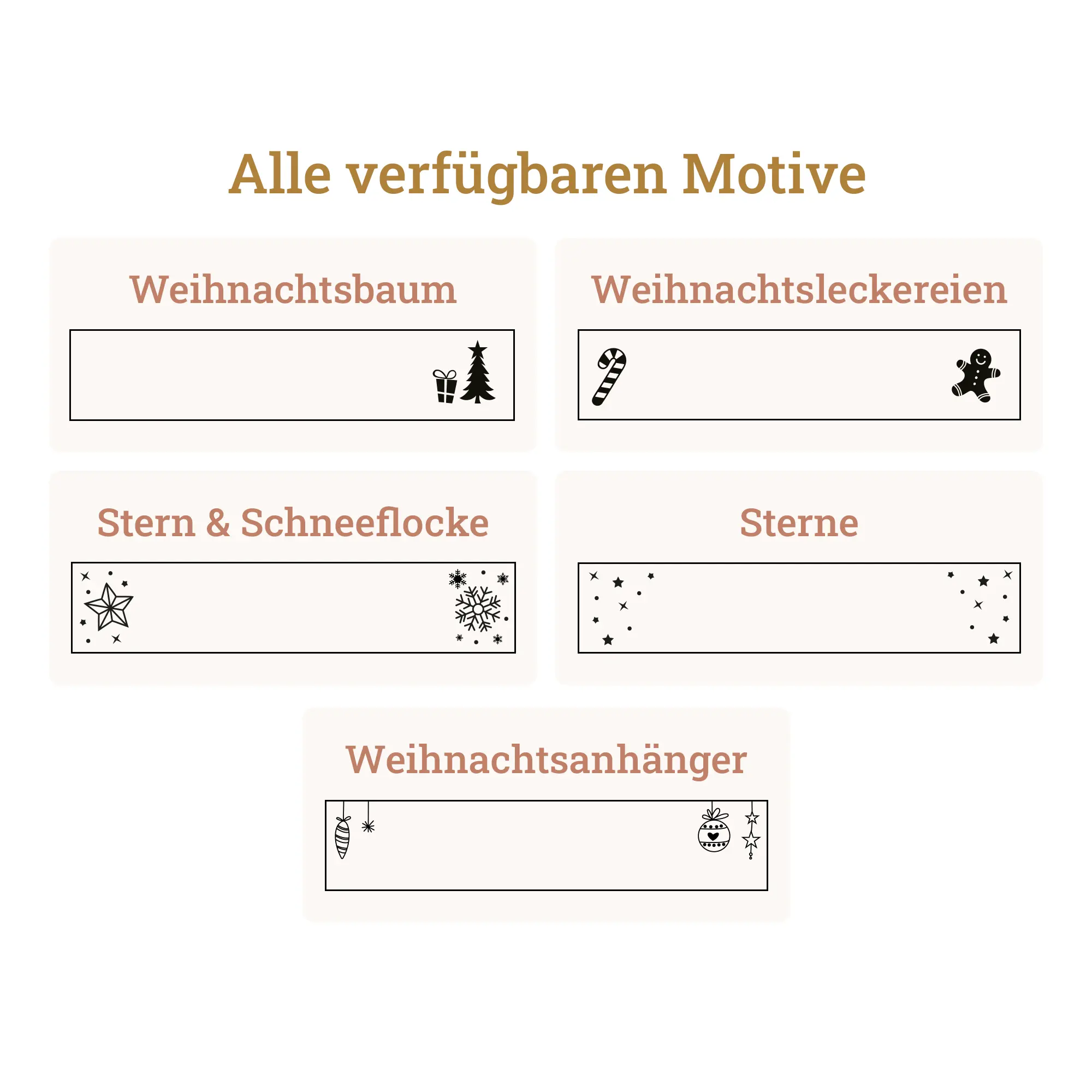 Personalisierbarer Kartenhalter "Weihnachten" aus Holz 2 Personalisierbarer Kartenhalter "Weihnachten" aus Holz - Motive