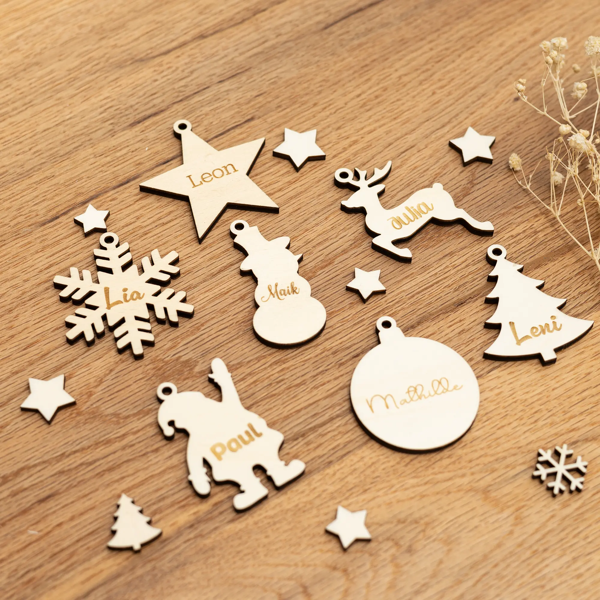 Personalisierte Geschenkanhänger für Weihnachtsgeschenke 5 Personalisierte Geschenkanhänger für Weihnachtsgeschenke - Detail1