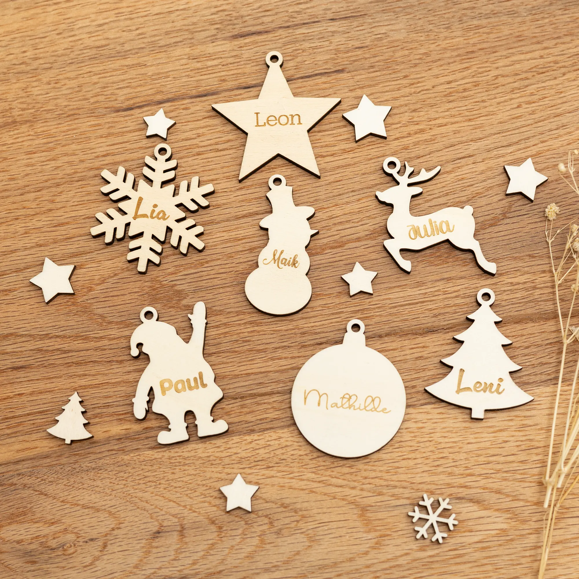 Personalisierte Geschenkanhänger für Weihnachtsgeschenke 1 Personalisierte Geschenkanhänger für Weihnachtsgeschenke - Produktbild