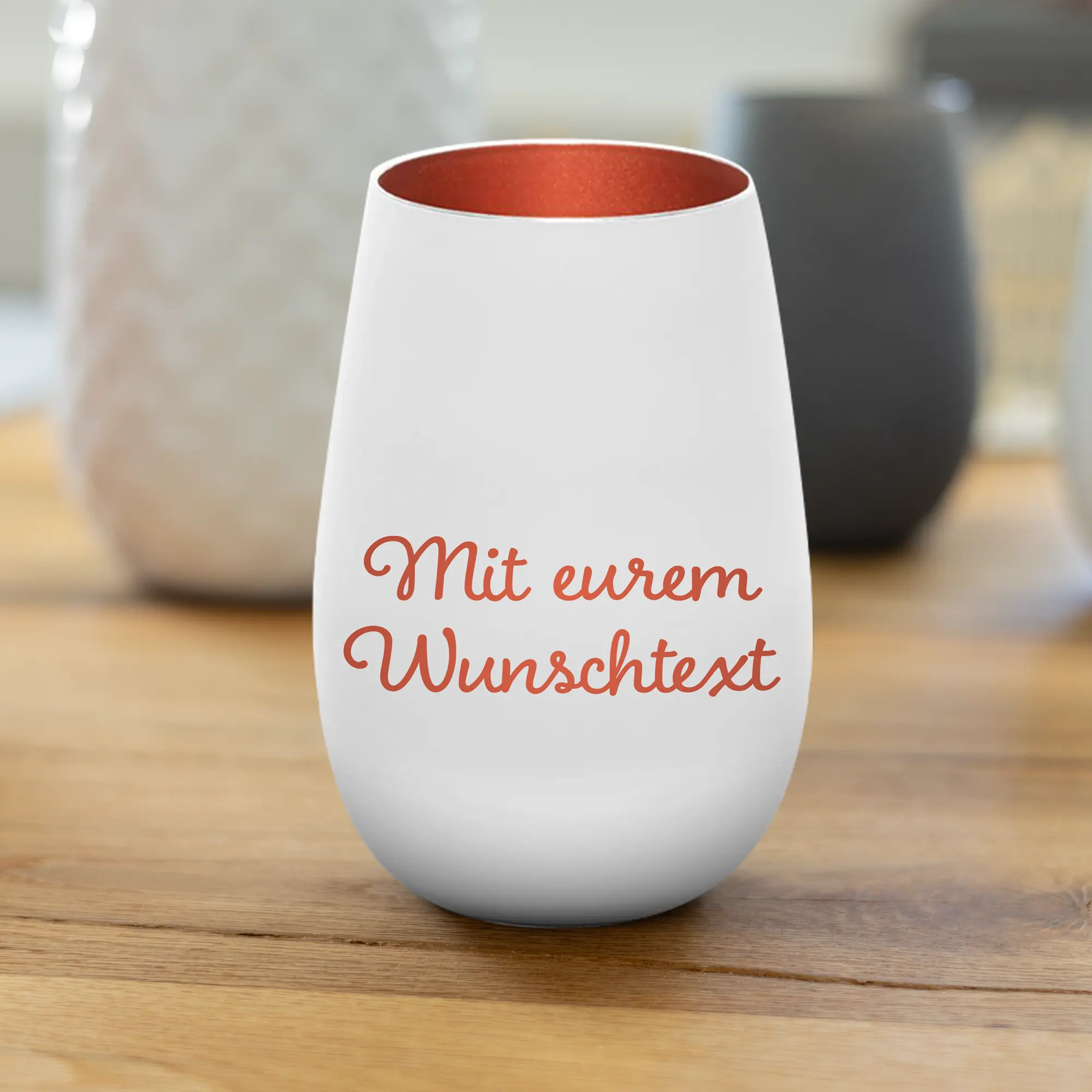 Personalisiertes Windlicht mit Wunschtext