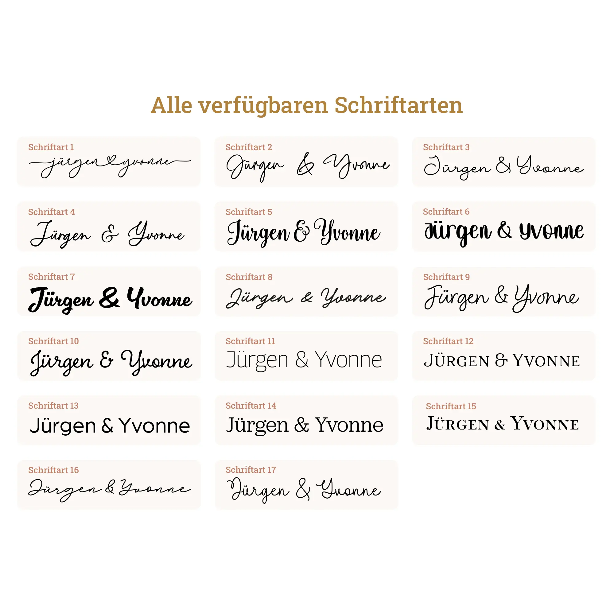 Personalisierter Herzaufhänger mit Handmotiv für Paare 2 Herz zum Aufhängen (Hände) - Name - Datum - Schriftarten