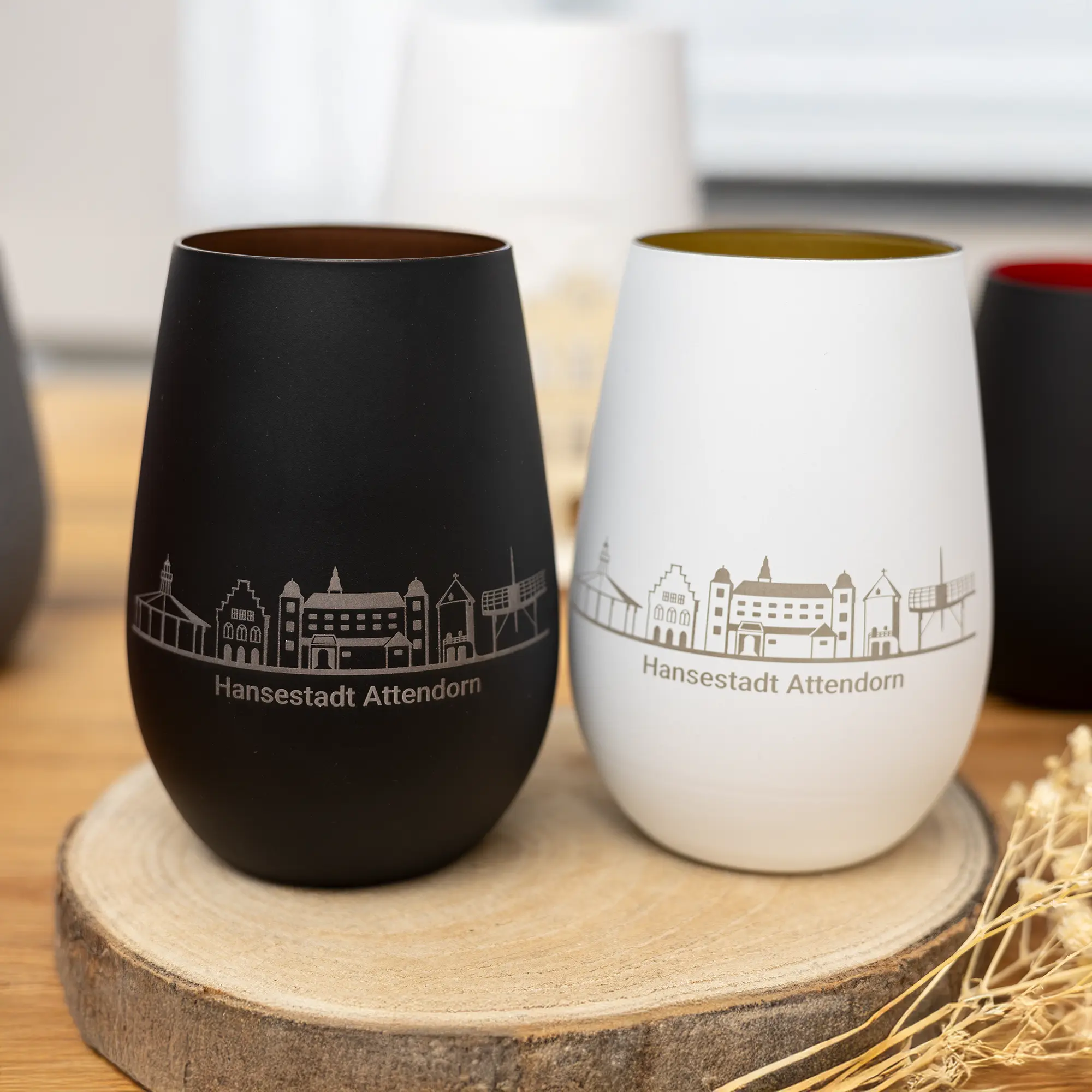 Kerzenglas - Attendorn Skyline und Logo 2 Windlicht Skyline Attendorn