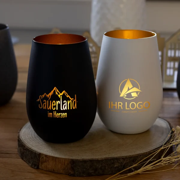 Kerzenglas Sauerland im Herzen mit Logo