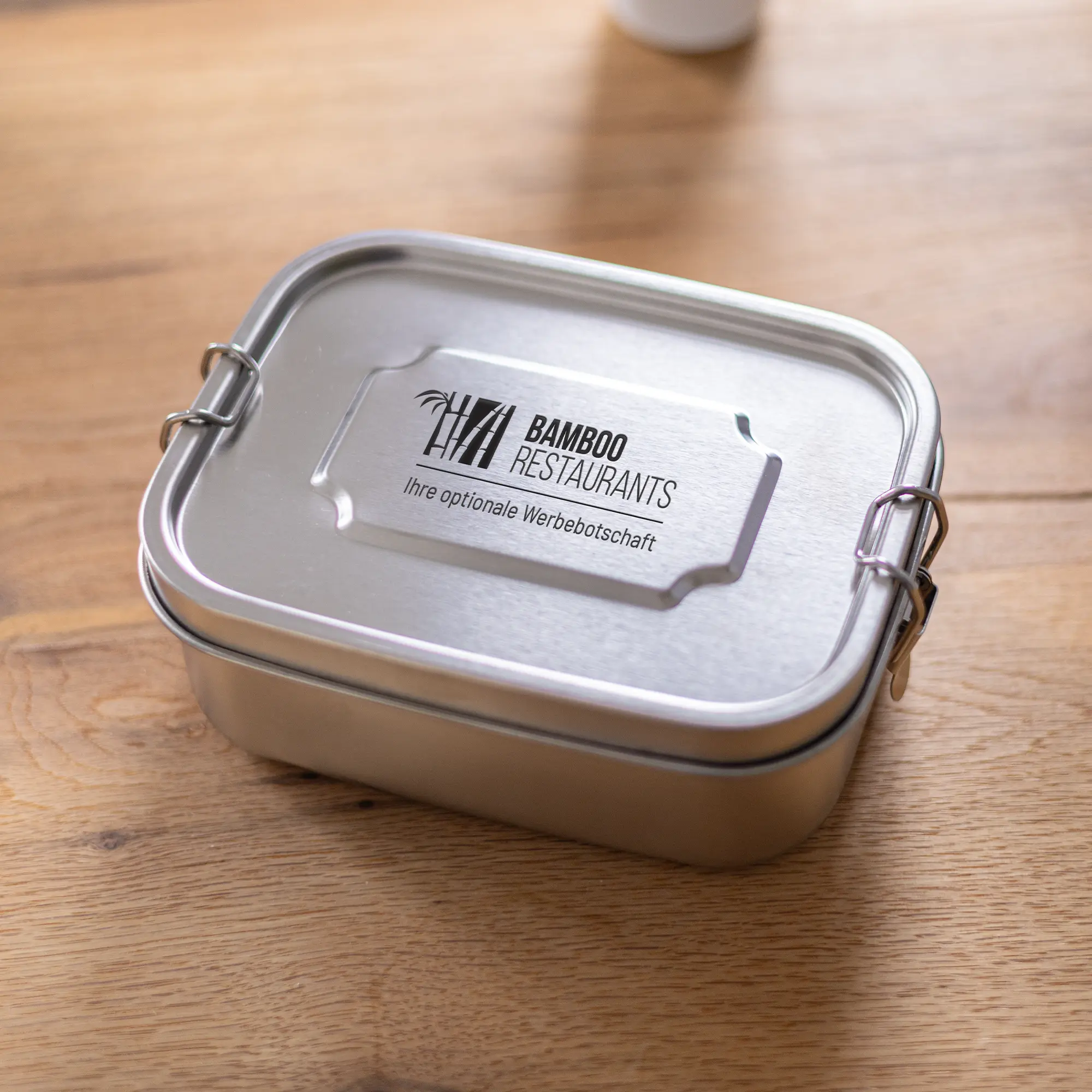 Individualisierbare Lunchbox aus Edelstahl 1 Individualisierbare Lunchbox aus Edelstahl - Produktbild