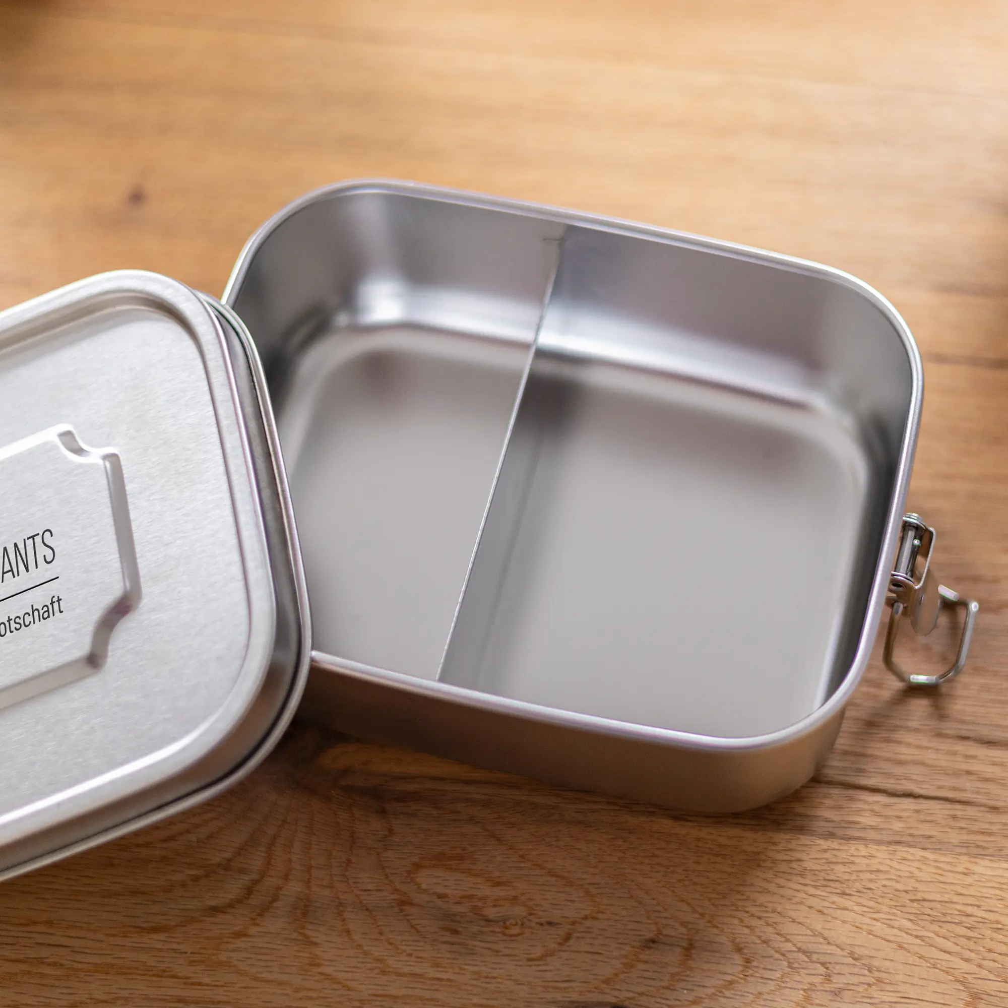 Individualisierbare Lunchbox aus Edelstahl 4 Individualisierbare Lunchbox - 2 Fächer