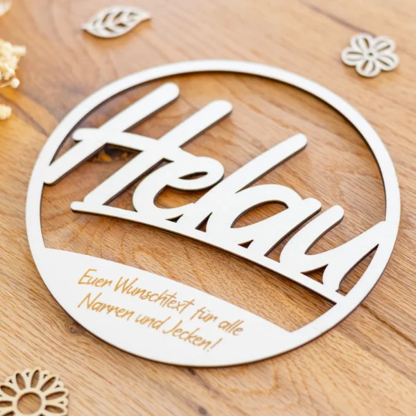 Holzring - Helau, Personalisierbar - Produktbild