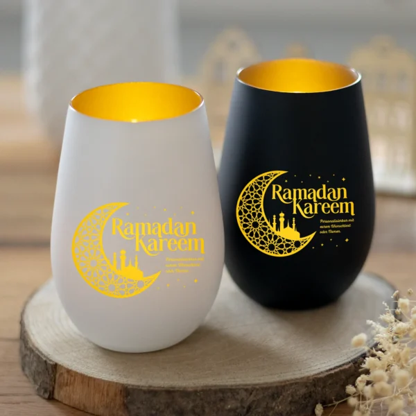 Personalisierbares Windlicht Ramadan Kareem