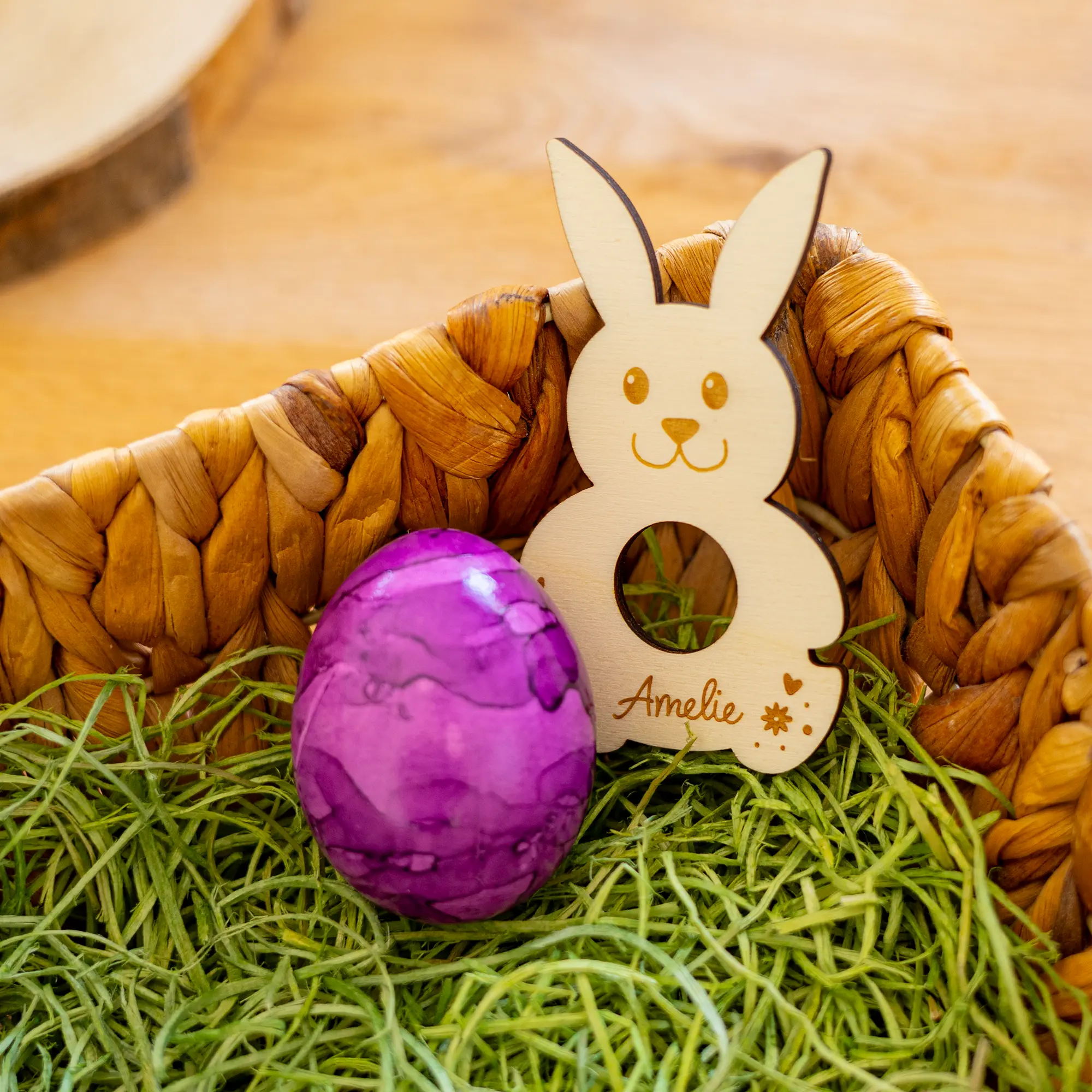 Personalisierte Eierbecher - Hase - Produktbild