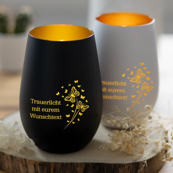 Trauerlicht mit Schmetterlingsblume Produktbild